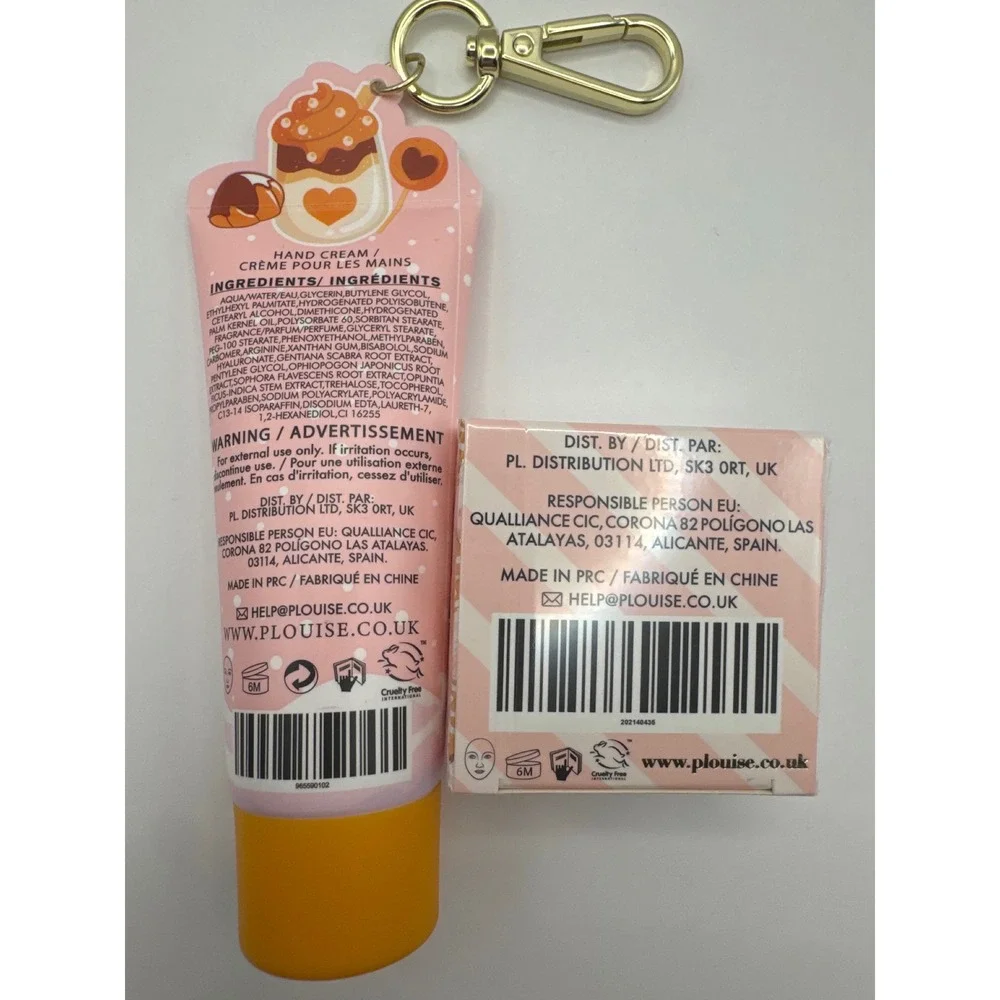 P.Louise‎ Skin Toffee Nut Hand Cream 50g and Scrub Club Lip Scrub Set New